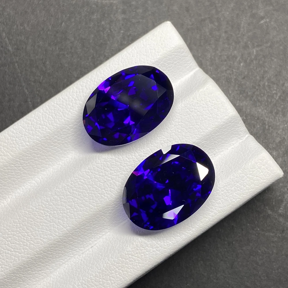 Oval Cut 4x6mm-13x18mm Cubic Zirconia Amethyst CZ Synthetic Purple Zircon Gemstones