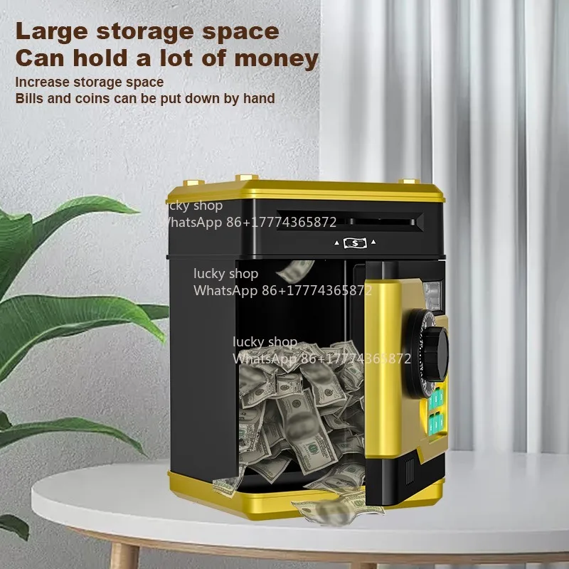 

Автоматическая копилка-сейф с кодовым замком для формирования финансовых привычек