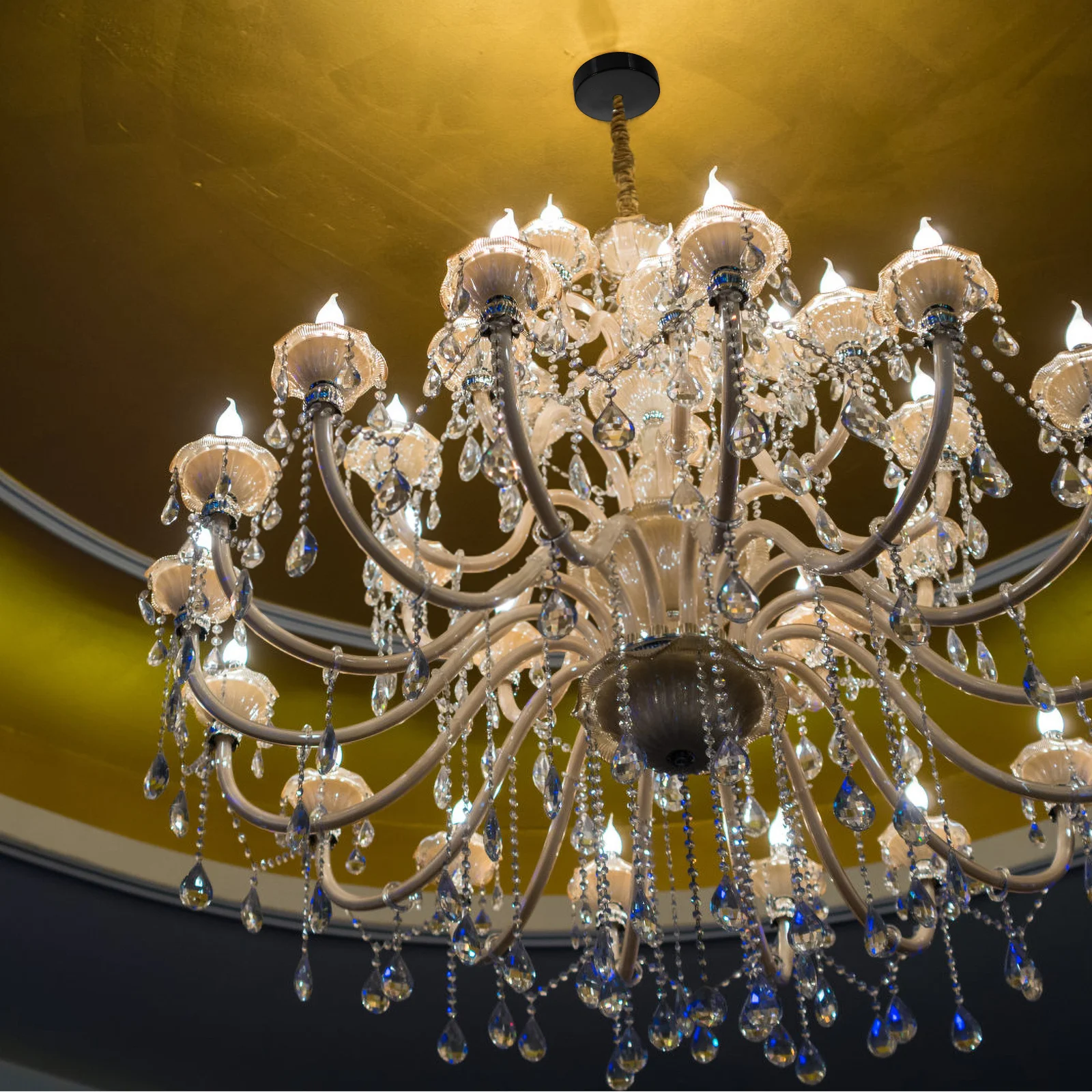 

6Pcs Stylish Ceiling Canopy Cover Plate Galvanized Metal Pendant Light Fixture Part Easy Install Chandelier Mounting Bracket