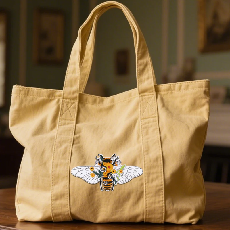 1 قطعة النحل المطرزة التصحيح الحديد على لطيف الحيوان تحفيز المعنويات شارة DIY بها بنفسك هدية للملابس قبعة حقيبة سترة قبعة سائق الشاحنة
