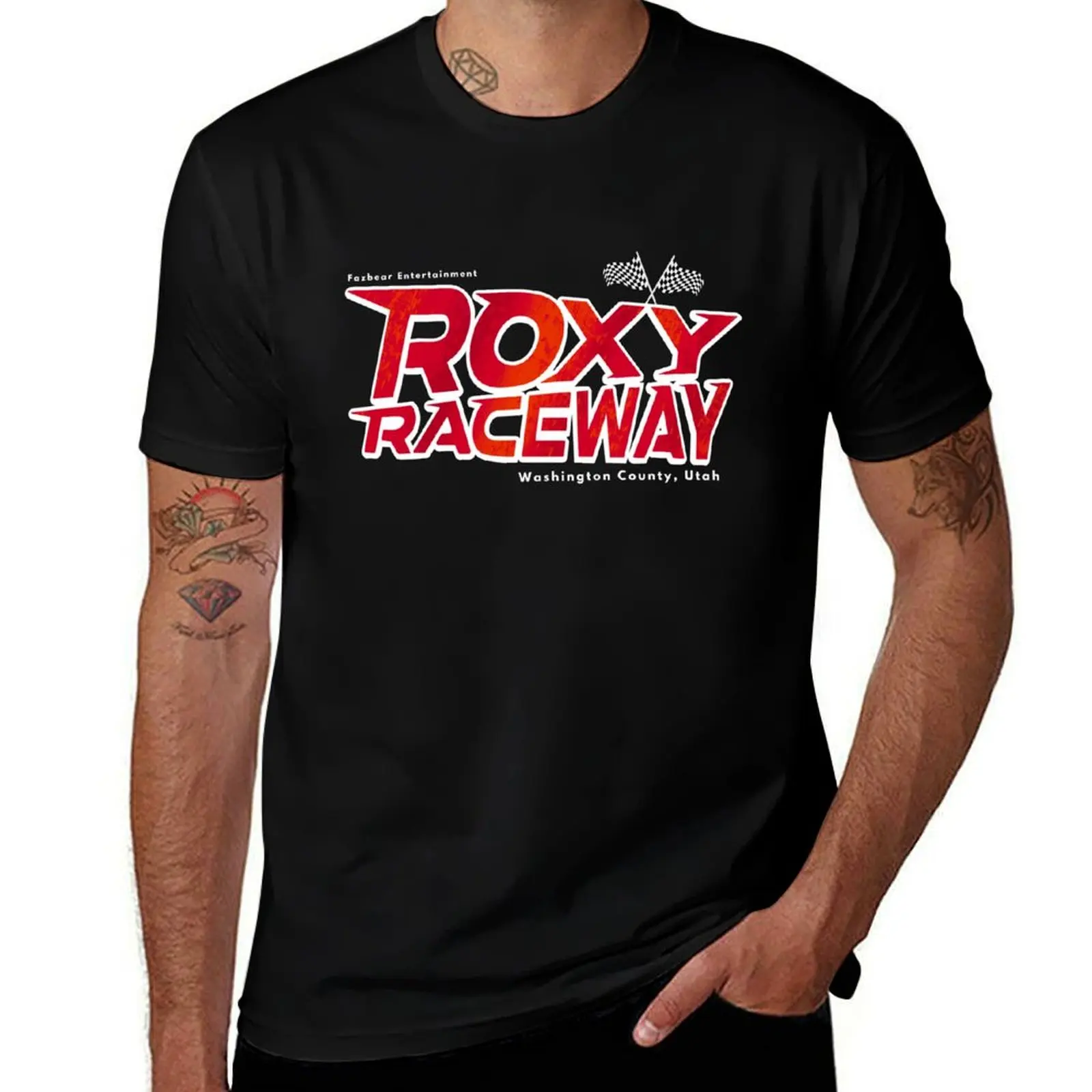 Roxy Raceway FNAF Roxanne Wolf Videogame Racers T-Shirt tshirts personalised cotton man t-shirts summer top Men's clothing