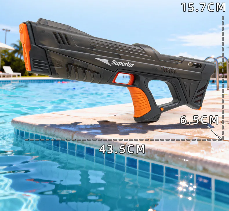 New Electric Water Guns Children Wholesale AutomaticWater Absorption Battery DisplayLarge Capacity Boys' Water PlayToyWater Gun view 6