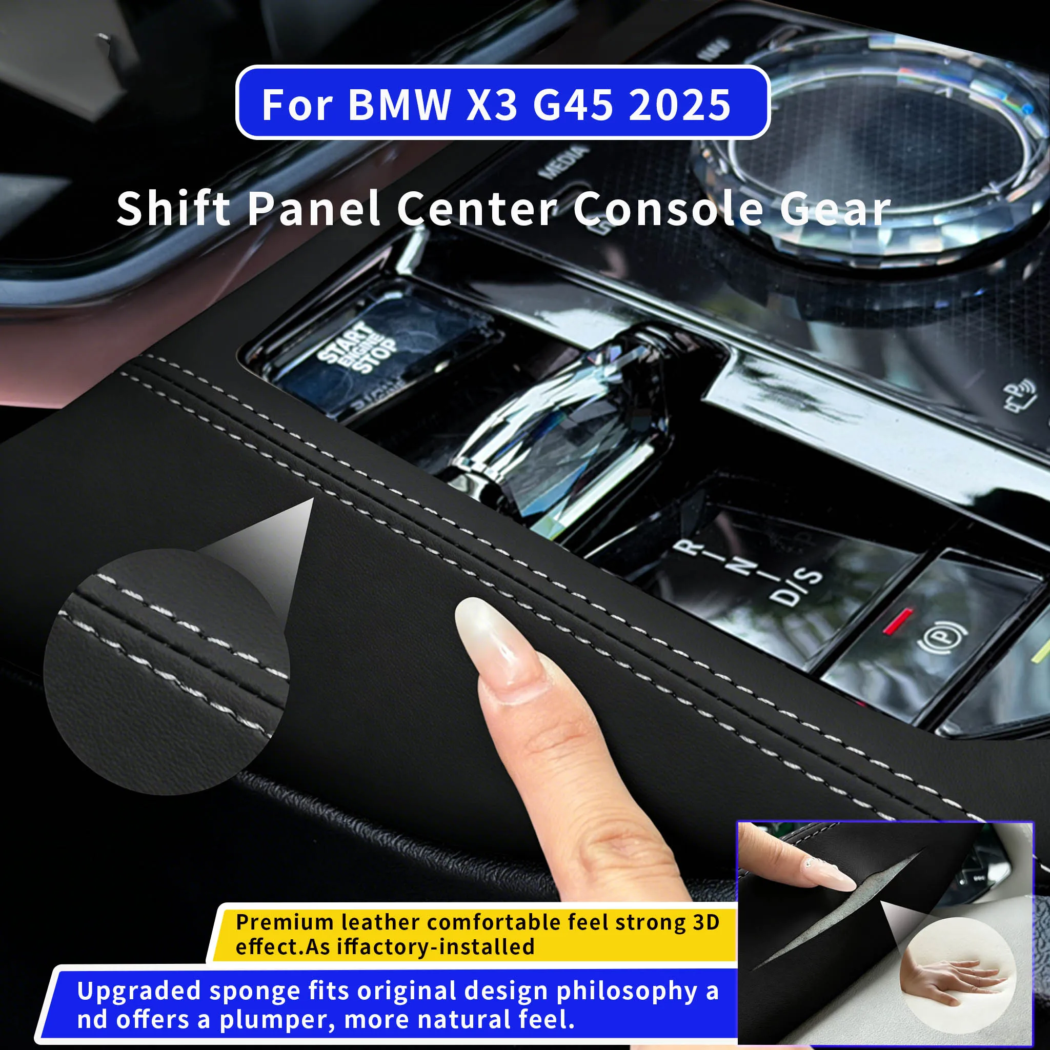 

Car Central control gearshift panel protective cover for gearshift position For BMW X3 G45 2025 interior decoration supplies