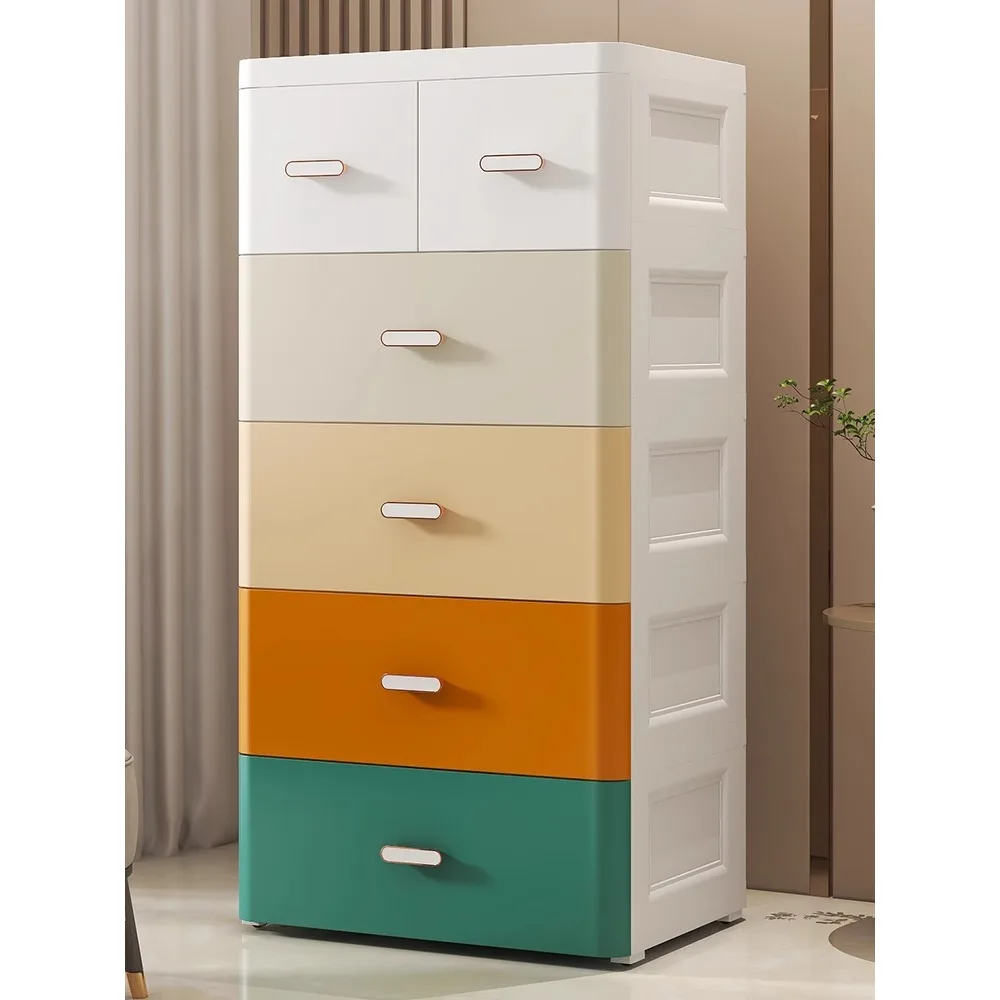 65 wide and thickened drawer storage abinet, five bucket cbinet, storage cabiet, snack toy children's cabet, baby wardrobe,