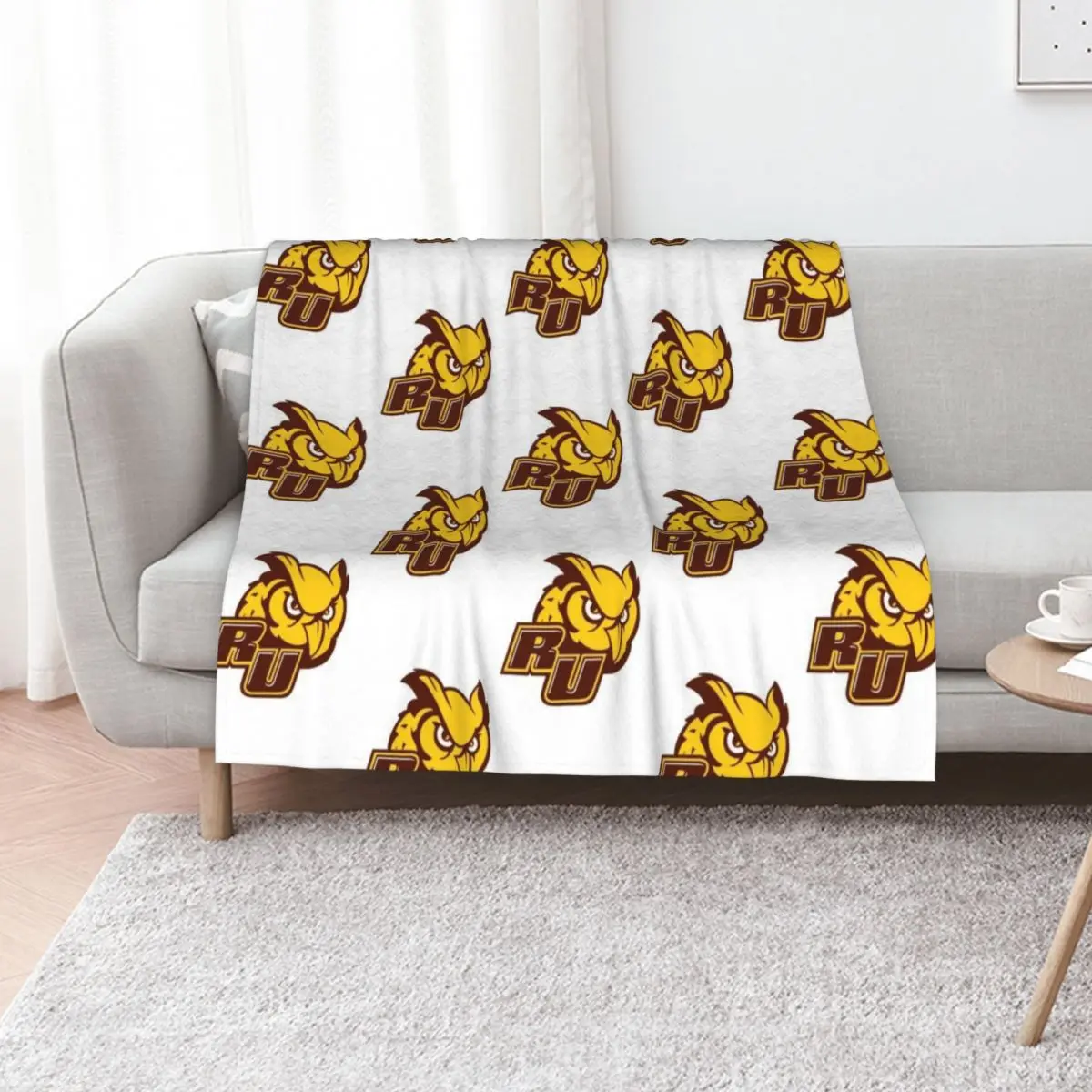 Rowan University Throw Blanket Sofa Quilt Weighted heavy to sleep Soft Plaid Heavy Stuffeds Blankets
