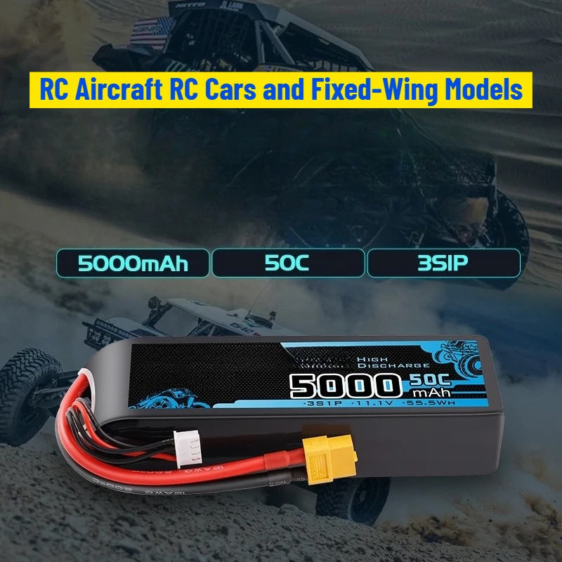 

5000mAh Blue Label 50C 2S 3S LiPo Battery for RC Aircraft RC Cars and Fixed-Wing Models