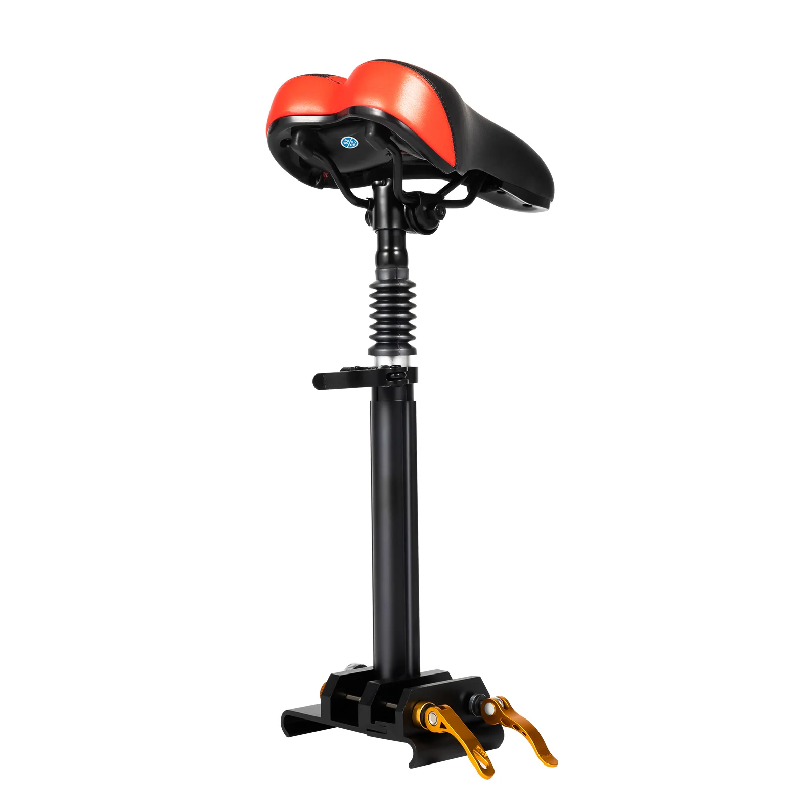 Verstellbarer Roller-Sitz 45-65cm Elektroroller Klappbarer Sattelsitz Ergonomisches PU-Kissen Stoßdämpfender Sitz mit Schraubendreher