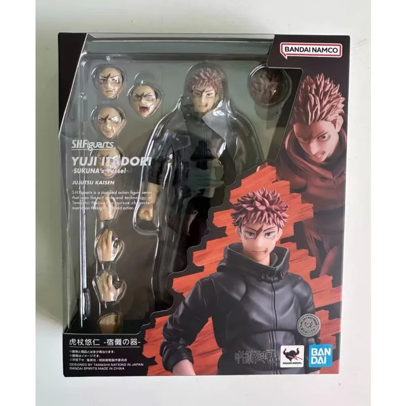 En Stock 100% Original Bandai Jujutsu Kaisen S.H.Figuarts SHF Yuji Itadori Sukuna's Vessel Figura de Acción Coleccionable Regalo Modelo