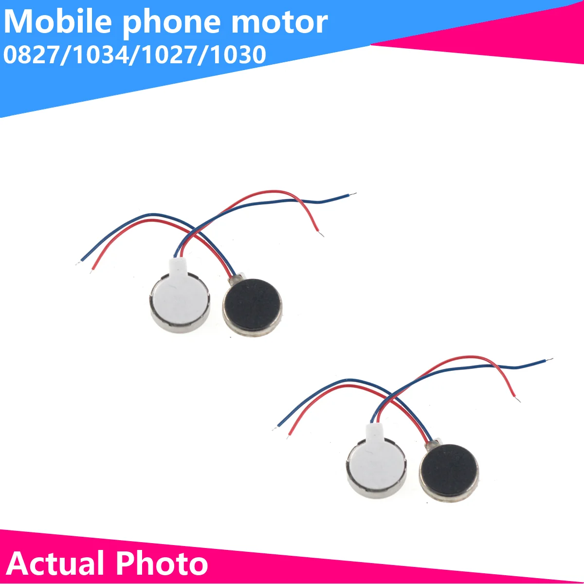 

2PCS 0827 1034 1027 1030 Mini Vibration Motors DC 3V Flat Coin Button-Type Micro DC Vibrating Motor For Mobile Cell Phone Pager