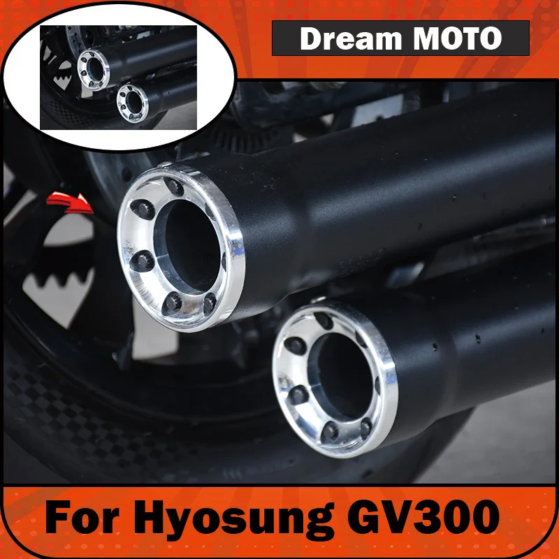 【Premium】For Hyosung GV300s is modified with a right-side dual Cobra exhaust pipe that produces a low, deep hoofbeat sound