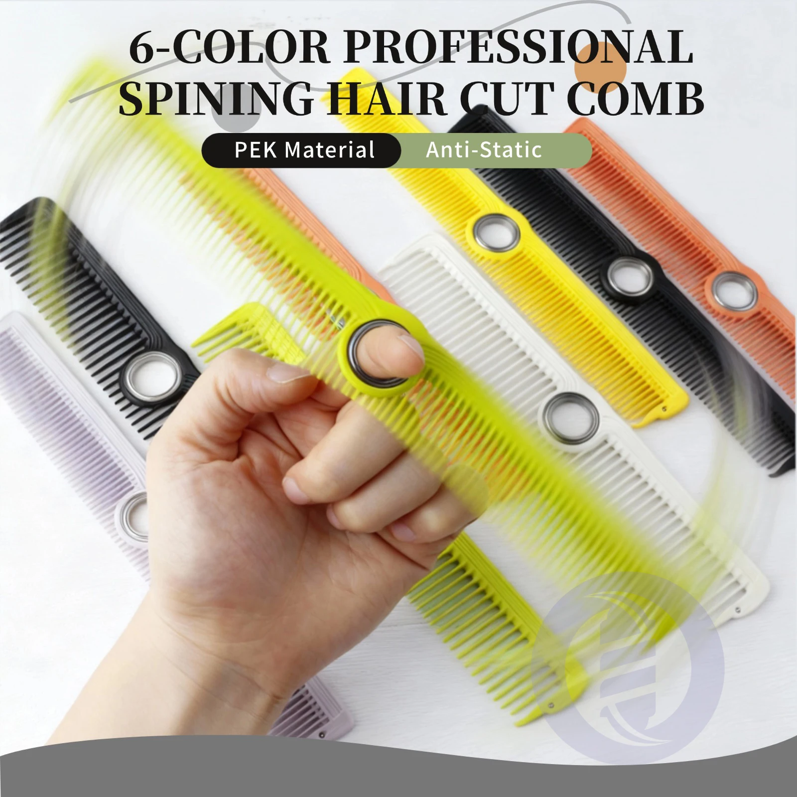 

Высококачественная устойчивая к высоким температурам противоскользящая спиральная расческа для волос с зубцами, расческа для стрижки волос, парикмахерская расческа с дизайном орлиного глаза