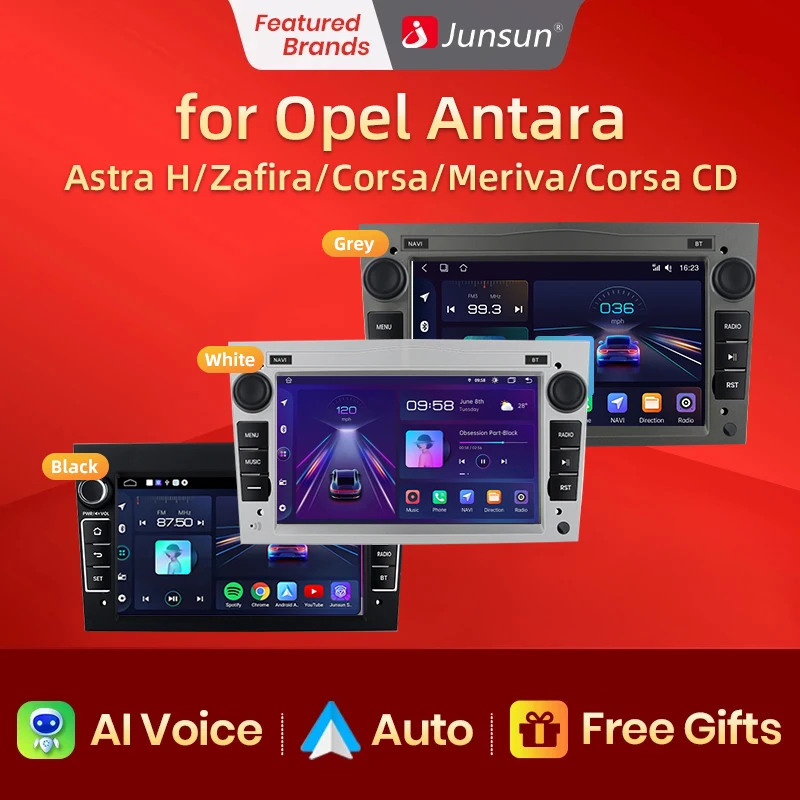 Junsun V1 2+32GB Wirelesscarplay 2din androidauto radio For opel astra h j g k astra vectra zafira vivaro corsa antara car radio