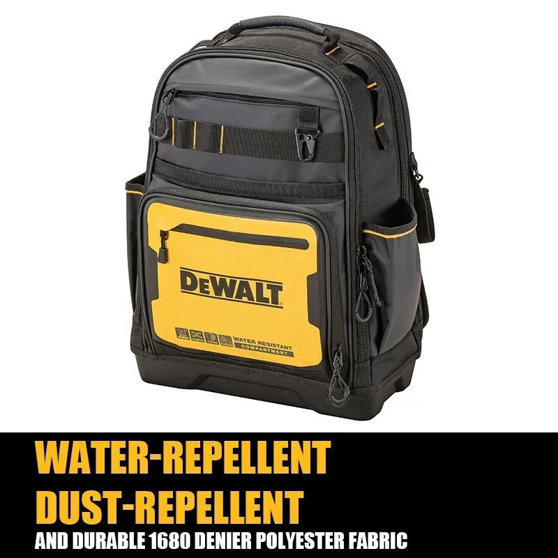 DEWALT-mochilas de herramientas de mano eléctricas, accesorios de almacenamiento, Serie PRO, DWST60102-1, IP54, 1680D