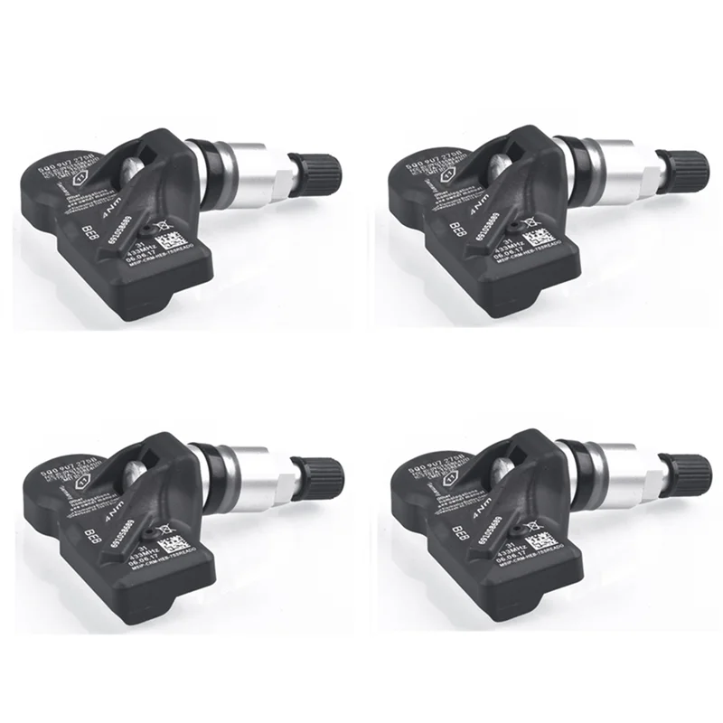 4Pcs Tire Pressure Sensor Monitoring System TPMS Sensors 5Q0907275B for Phideon - RS3 433MHZ