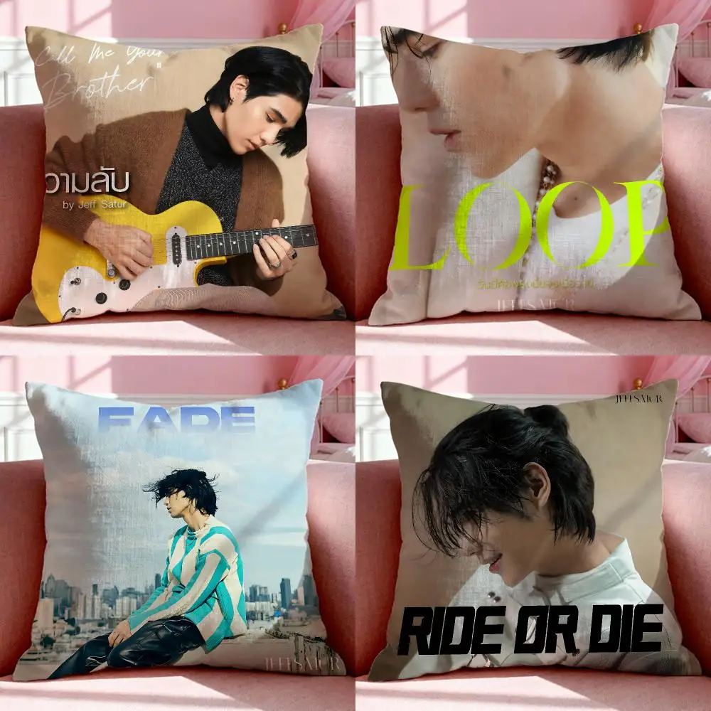 Famous Singer J-Jeff SaturS Cushion Cover Short Plush Breathable Pillowcase Odorless Invisible Zipper Washable Removable