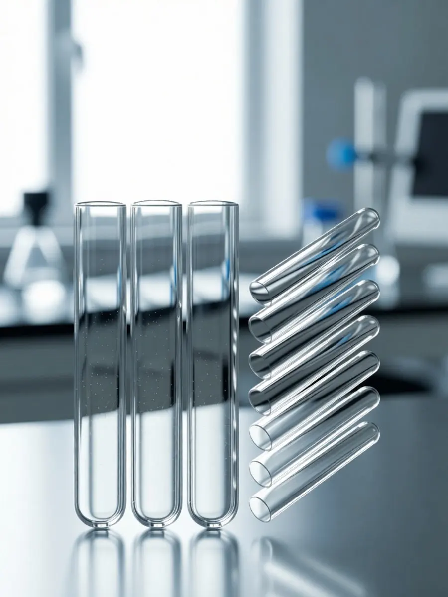 10Pcs Plastic Test Tubes Sturdy Leakproof Sealed with Stopper Lightweight Compact for Lab Home University Research Daily Use