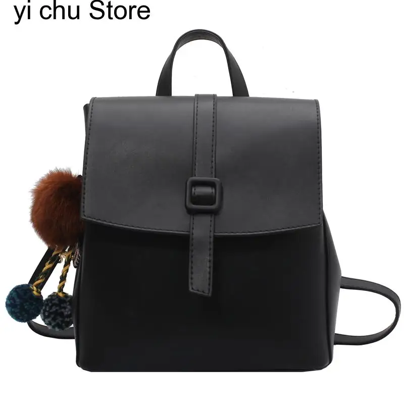 New Multifunction Backpack Women Leather Backpacks Small School Bags for Teenage Girls Fashion Female Bagpack