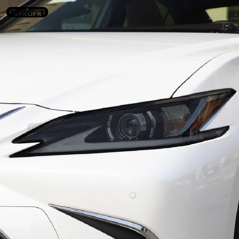 

2Pcs Car Headlight Protection Tint Film Smoke Black TPU Protective Transparent Sticker For Lexus ES 2018-On XZ10 Accessories