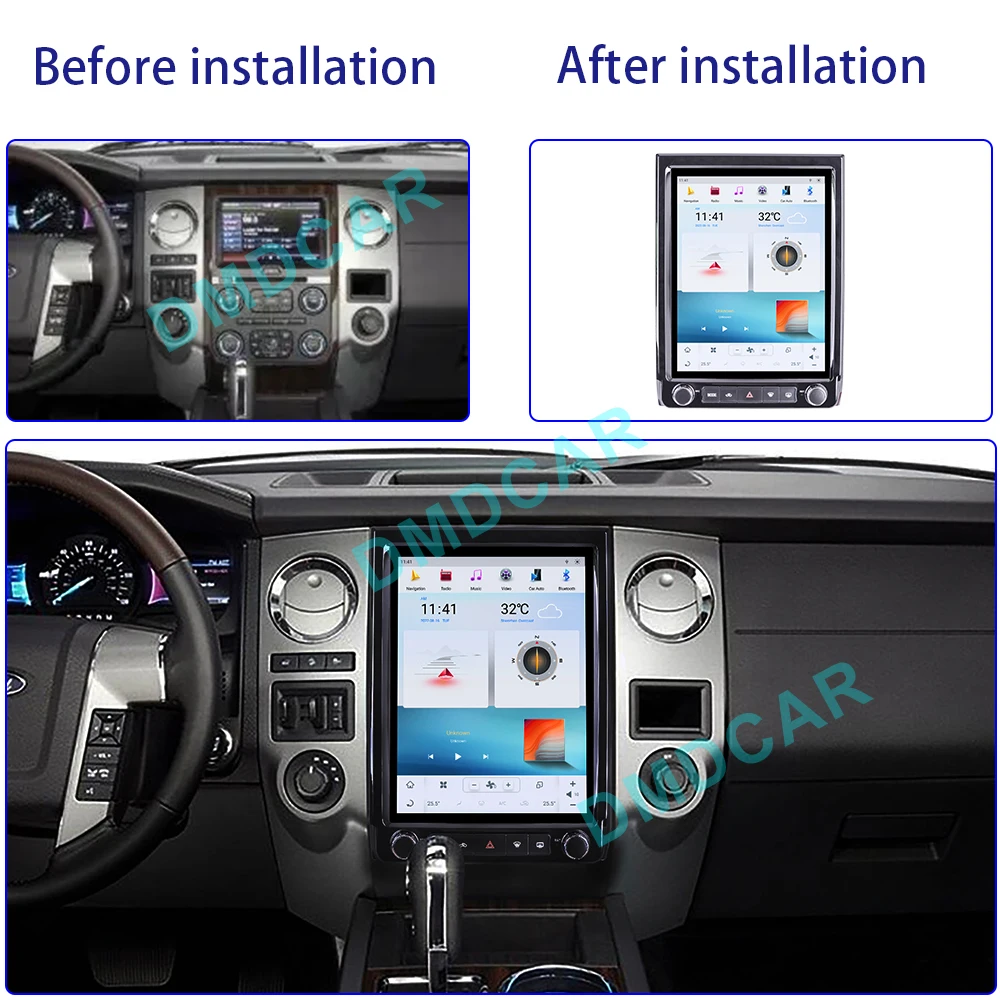 12.1 inch Android11 Wireless Apple Carplay Android Auto For Ford Expedition 2007-2017 GPS Navigation Car Radio Multimedia Player