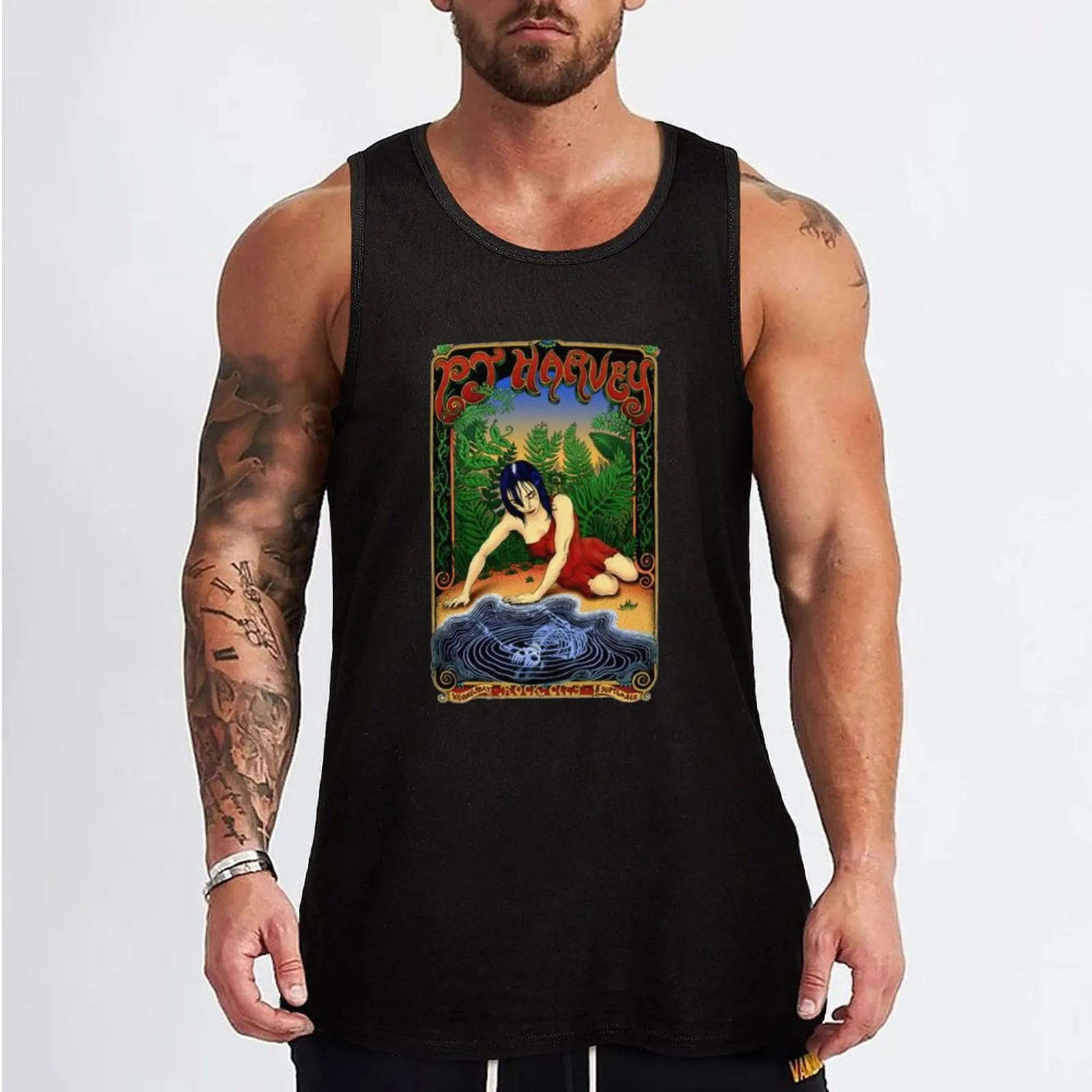 PJ Harvey Tank Top T-shirt Men's gym anime top