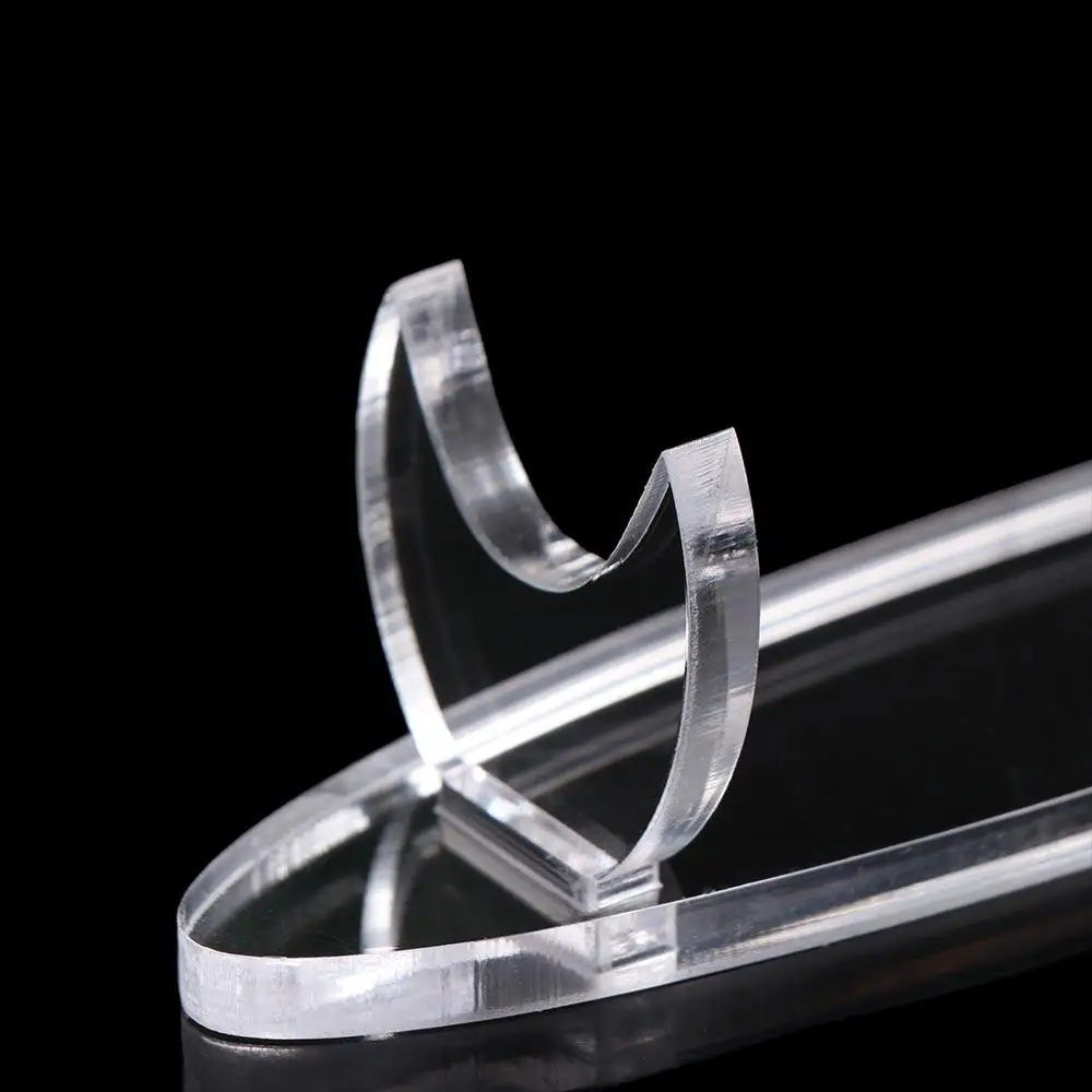 Desk Pencil Holder Acrylic Pen Holder Transparent Black Pen Display Stand Clear Stationery Fountain Pen Rack Makeup Brush Rack