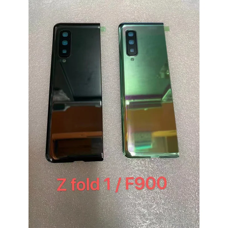 Battery Cover Rear Door Housing Case Replacement Repair Parts With Camera Lens For Samsung Galaxy Z Fold 1 F900 Back Cover