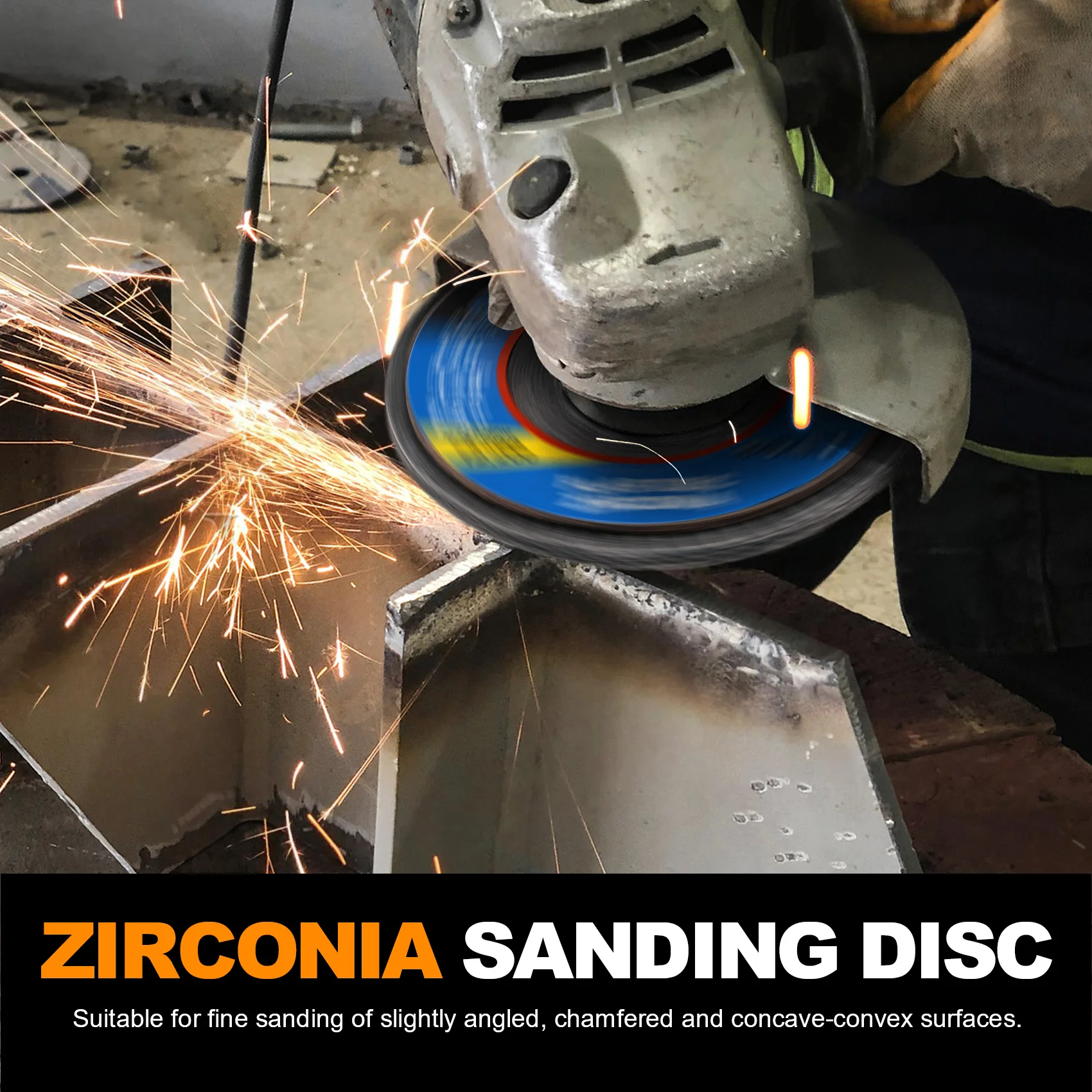 10pcs 125mm Flap Discs T29 Angle Grinder Sanding Discs Grinding Wheels 40/60/80/120 Grit Metal Wood Removal Abrasive Tool