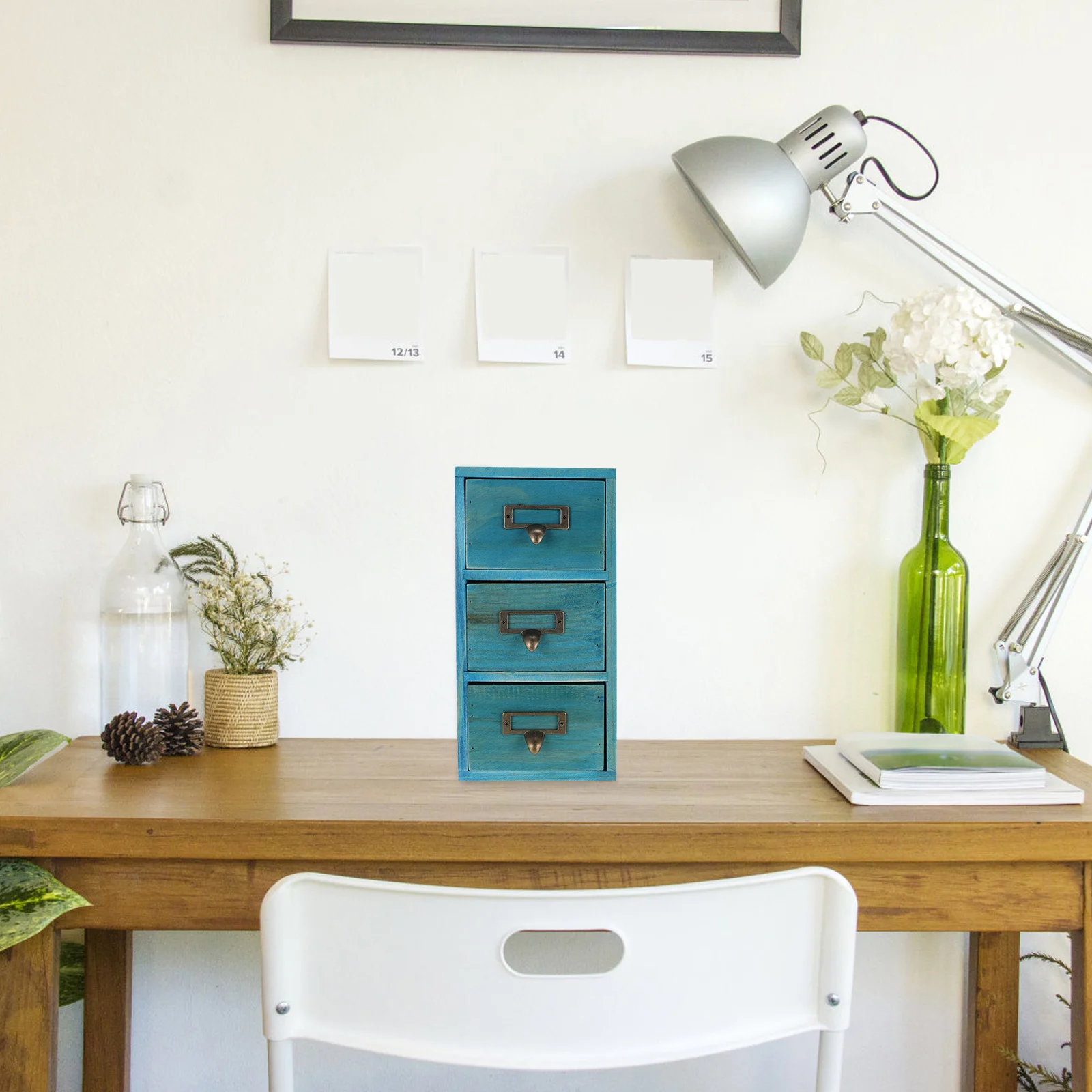 Houten opbergdoos Desktop Container Organizer Cosmetica Multifunctionele afwerking