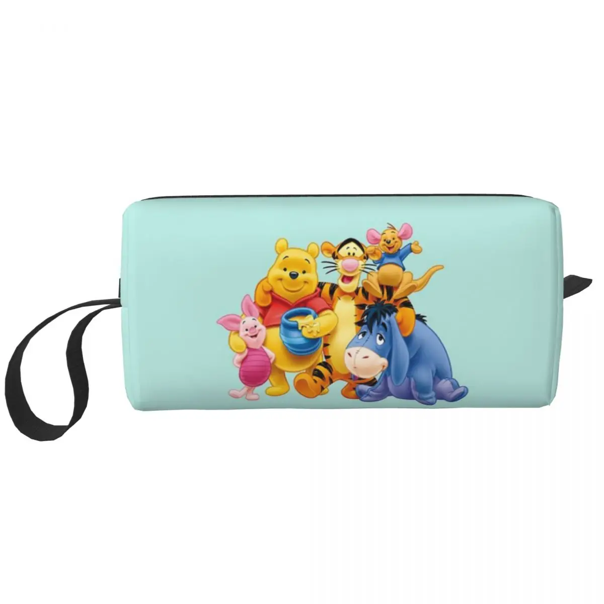 Custom Cartoon Winnie The Pooh Cosmetic Bag Women Fashion Large Capacity Makeup Case Beauty Storage borse da toilette