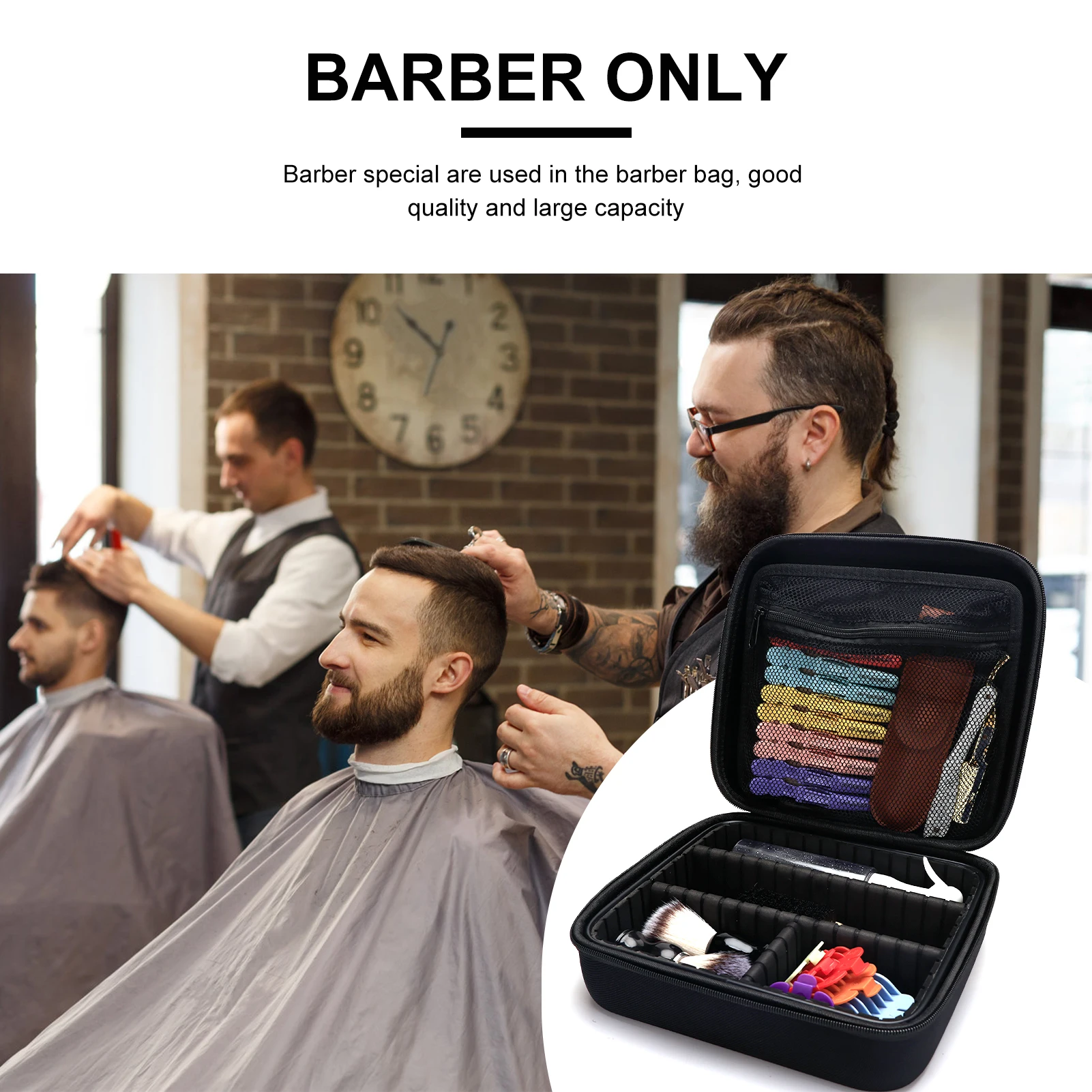 Barber Tool Bag for Hair Cutting Scissors