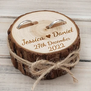 Kotak Cincin Pernikahan Kustom Kotak Cincin Pernikahan Kayu Pribadi Kotak Pernikahan Pedesaan Tempat Cincin Pertunangan Bantal Cincin Proposal 12 penjualan terbaik yang baru saja dilakukan - №