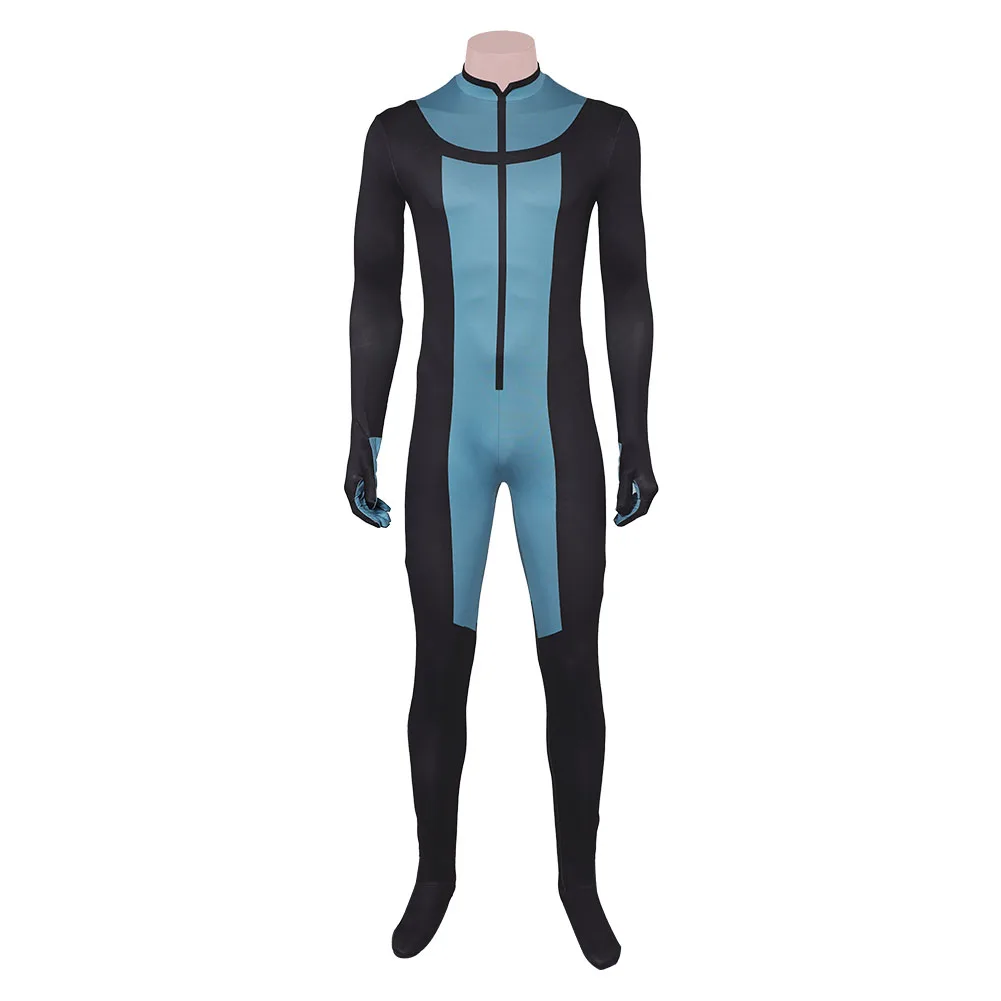 Cartoon Invincible Adult Men Mark Jumpsuit Mask Grayson Cosplay Costume Roleplay Outfits Halloween Carnival Party Fantasia Suit view 2