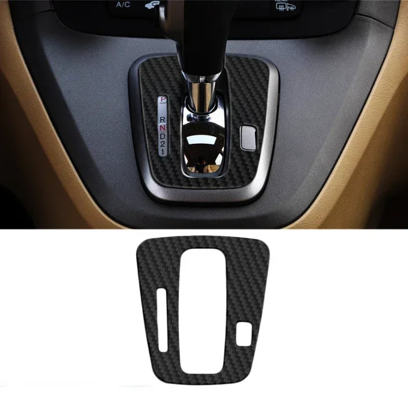 

For Honda CRV 2007-2011 Soft Carbon Fiber Car Center Control Shift Gear Panel Cover Trim Sticker Car Accessories