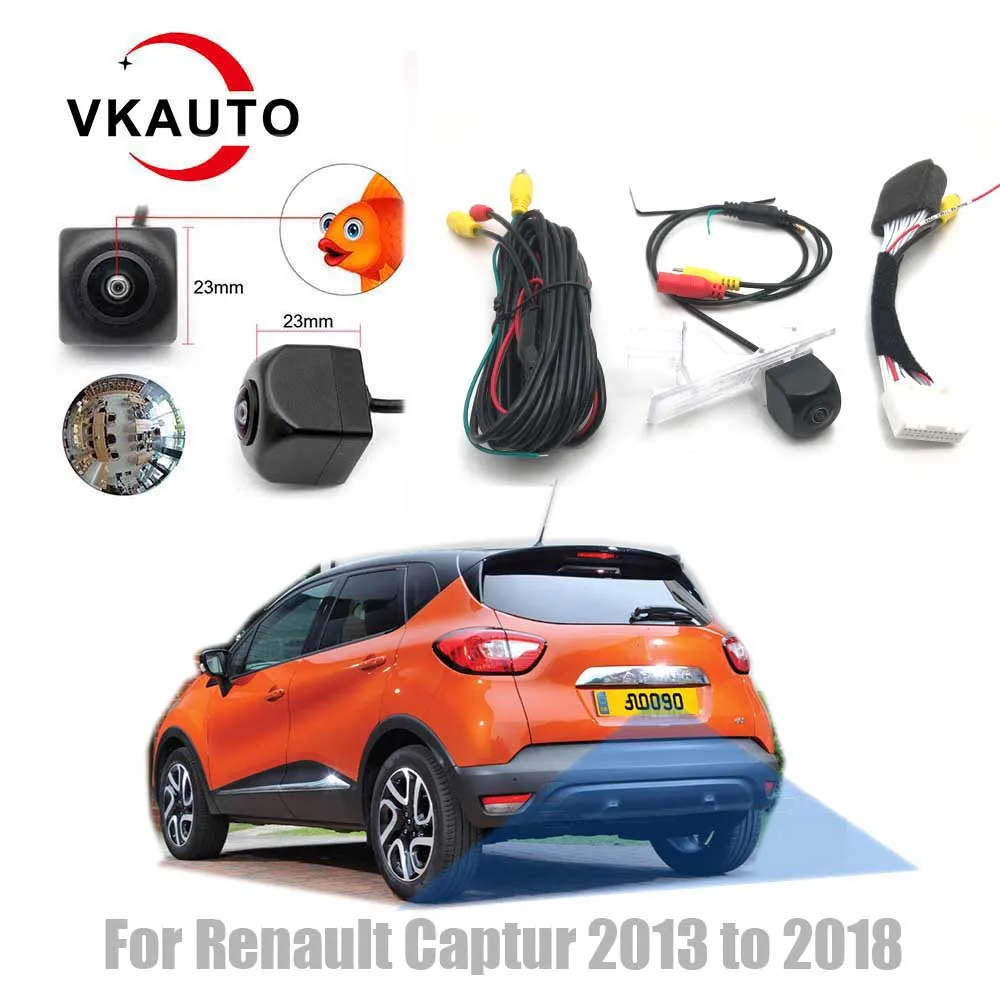 

VKAUTO для Renault Captur 2013-2018 MediaNav R-Link. Дополнительная камера заднего вида HD, камера заднего хода, камера для парковки.