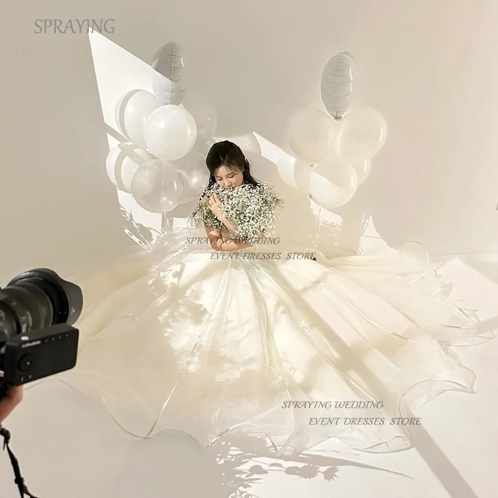 

SPRAYING Birthday Shooting Dresses 2024 Custom Made Strapless A-line Simple Elegant Wedding Party Dresses Sweep Train