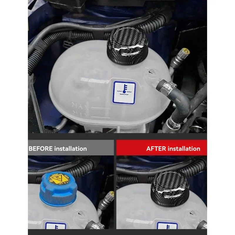 

M50K-для Fiat 500 Abarth 595 595, крышка охлаждающей жидкости из углеродного волокна, декоративная наклейка