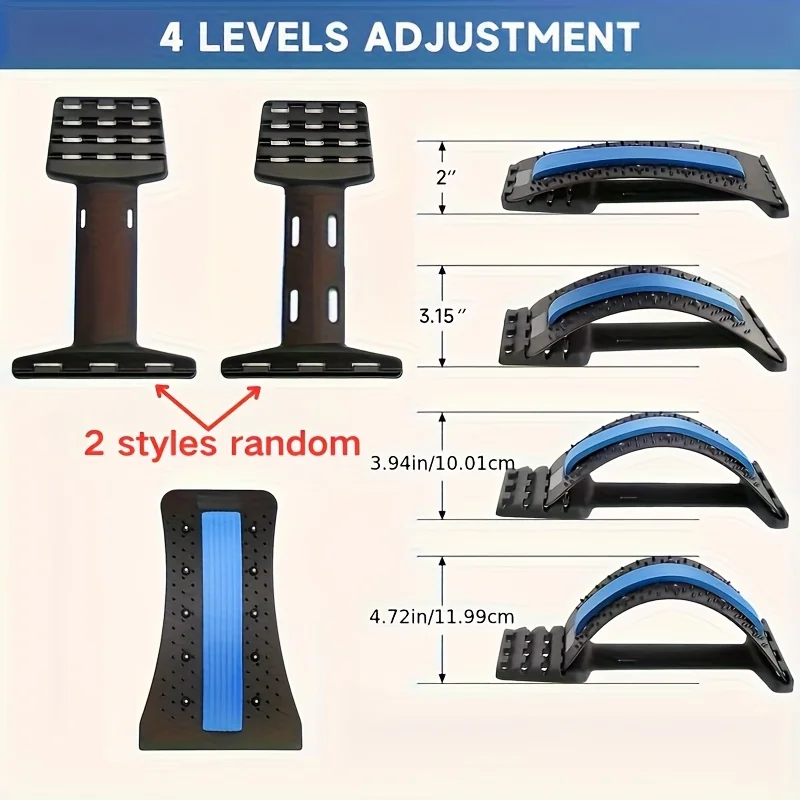 3-Level Back Stretcher Posture Corrector Lumbar Support Ergonomic For Office Car Home Gym Kyphosis Lordosis Fitness Equipment view 2