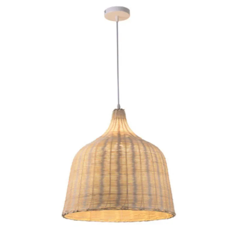 Chinese Chandelier Shop Creative Bamboo Bedside Rattan Bedroom Dining Room Tea Room Hand Weaving Pendant Lights