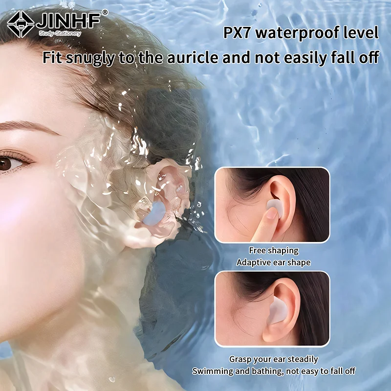 4/6 шт. мягкие силиконовые беруши восковые беруши многоразовые шумоподавляющие гелевые беруши водонепроницаемые наушники для сна и плавания