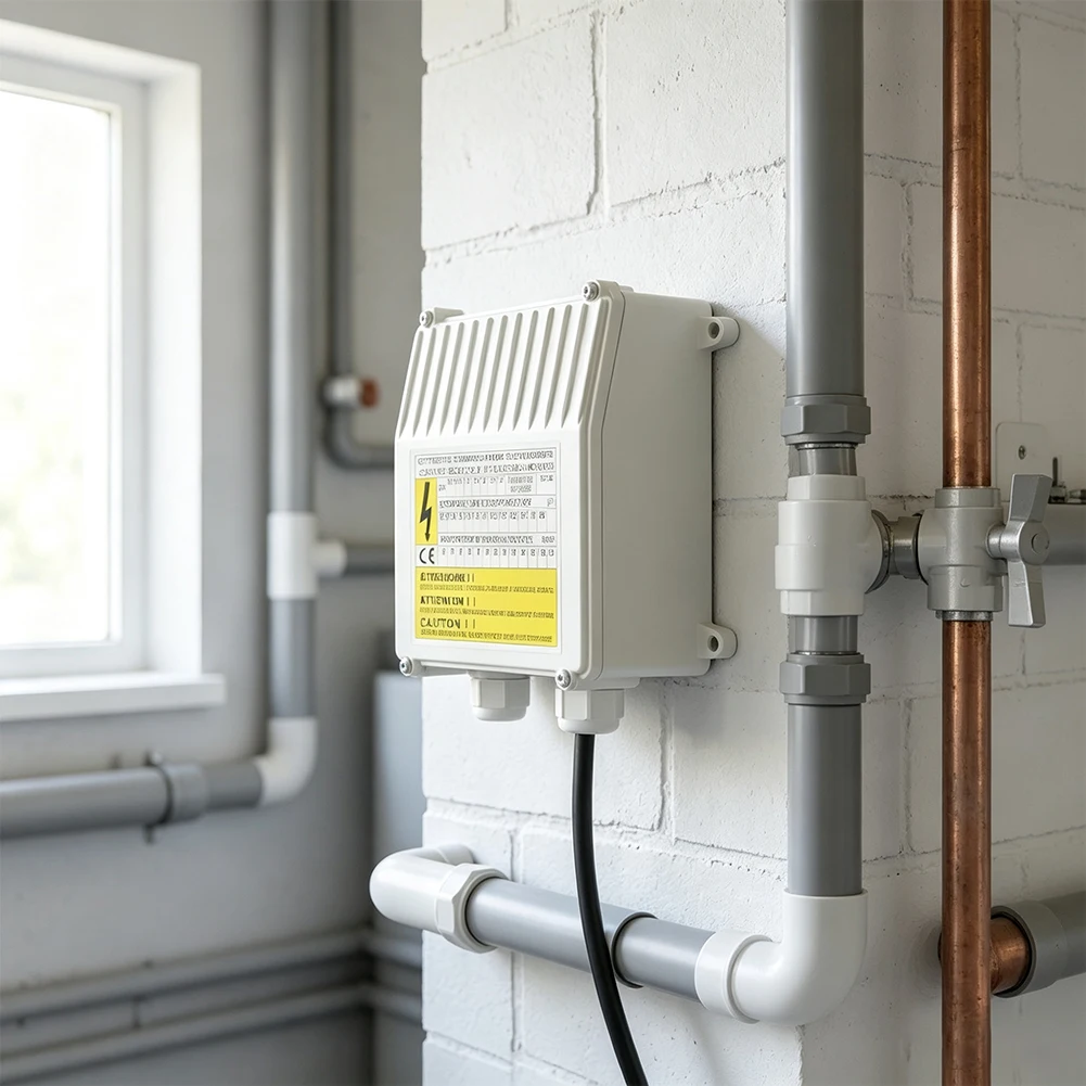 For Pump Replacement External Control Box 0.75 Kw Controller External Control For Water Pump for beige Built-in 35uf Capacitor