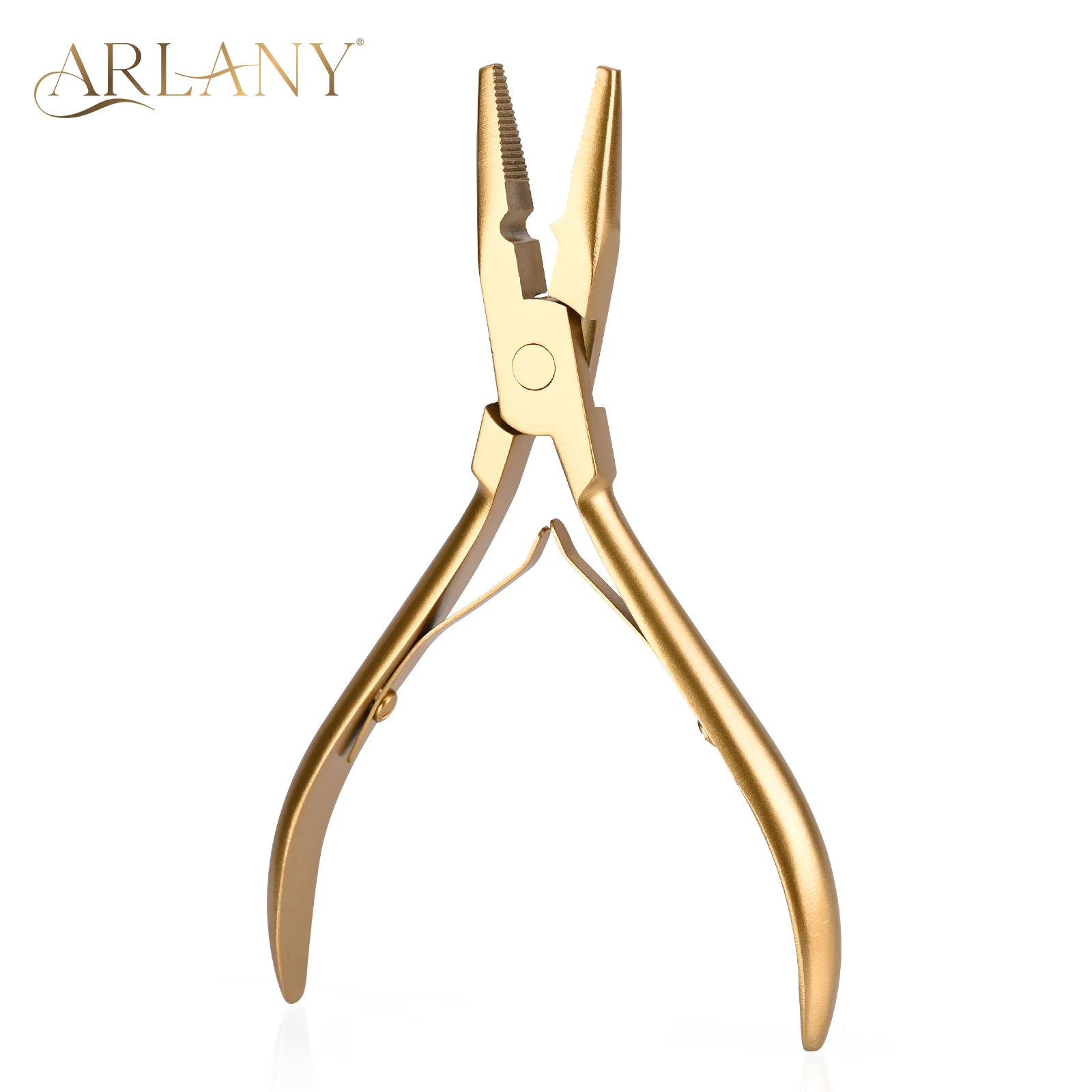 ARLANY Hair Extensions Tool Kit Micro Ring Pliers Hair Needls Curved for Micro Beads and Wefting Extensions Hair Loop Tool