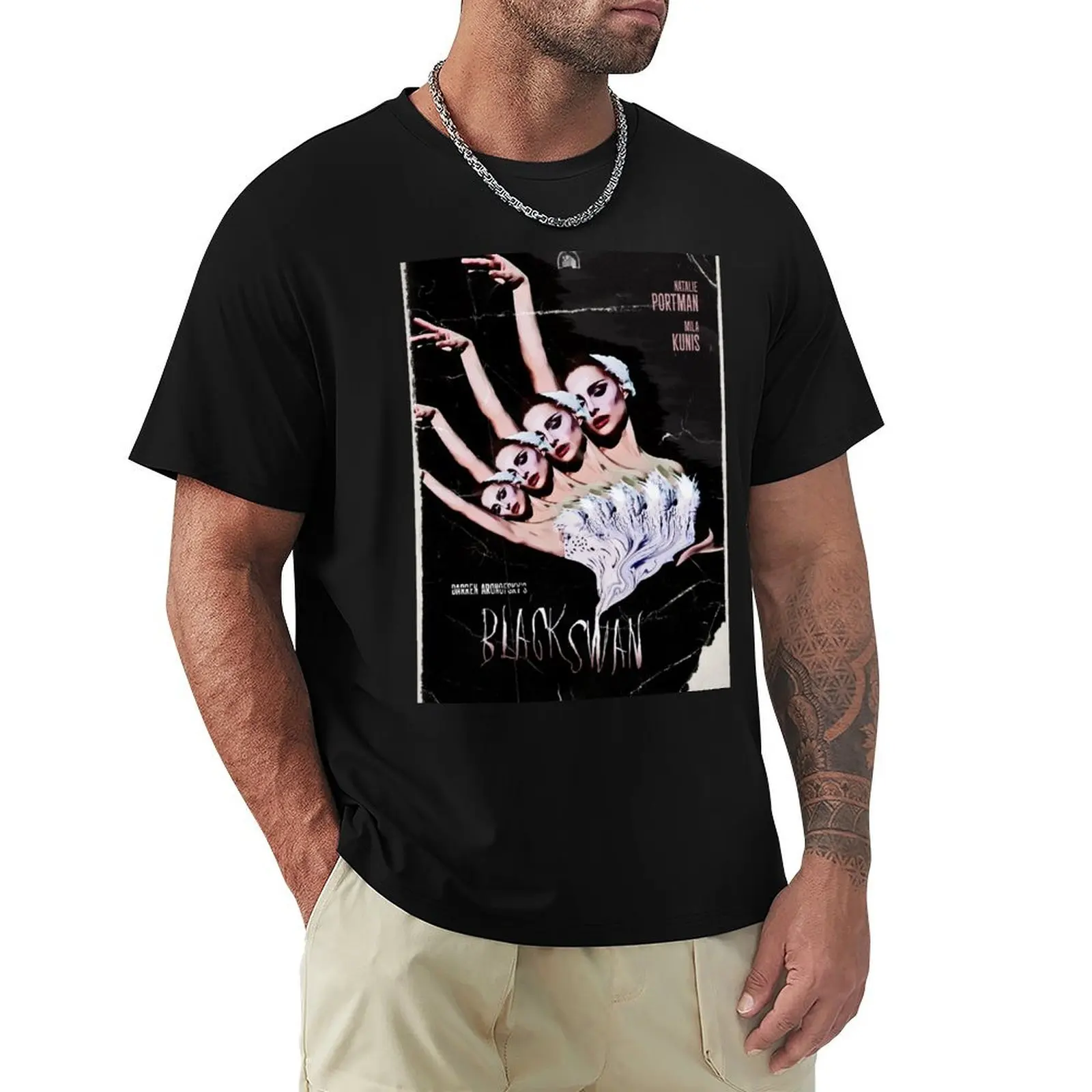Black Swan Vintage Movie Poster T-Shirt Modern Style Print T-Shirt