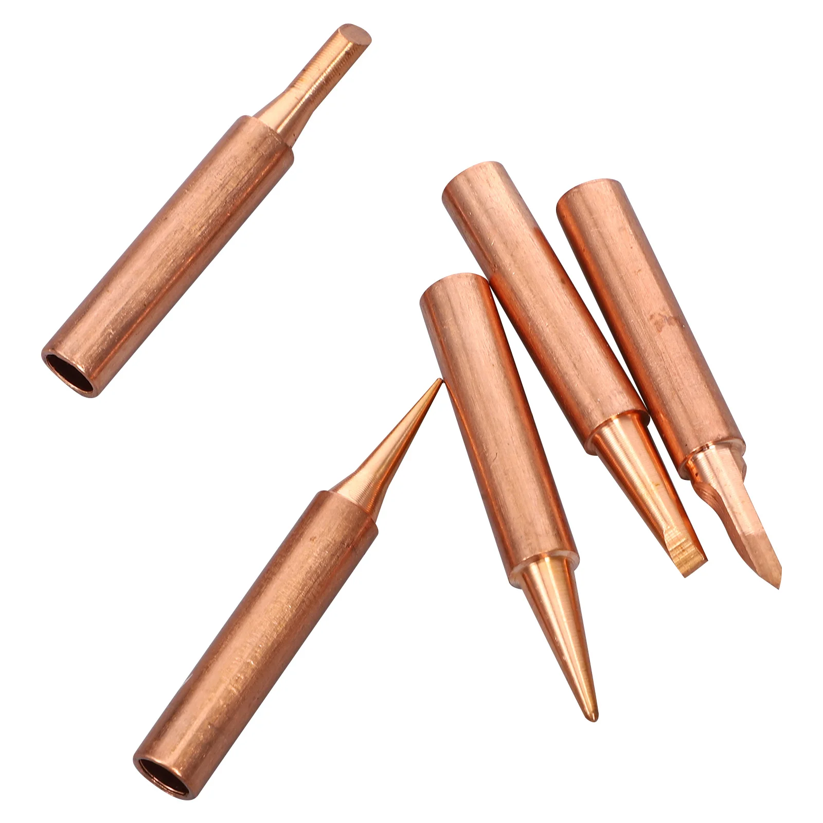 

5Pcs Soldering Iron Tips Replacement Heat Transfer Nozzles for Welding Tool Compact Portable Design Corrosion Resistant