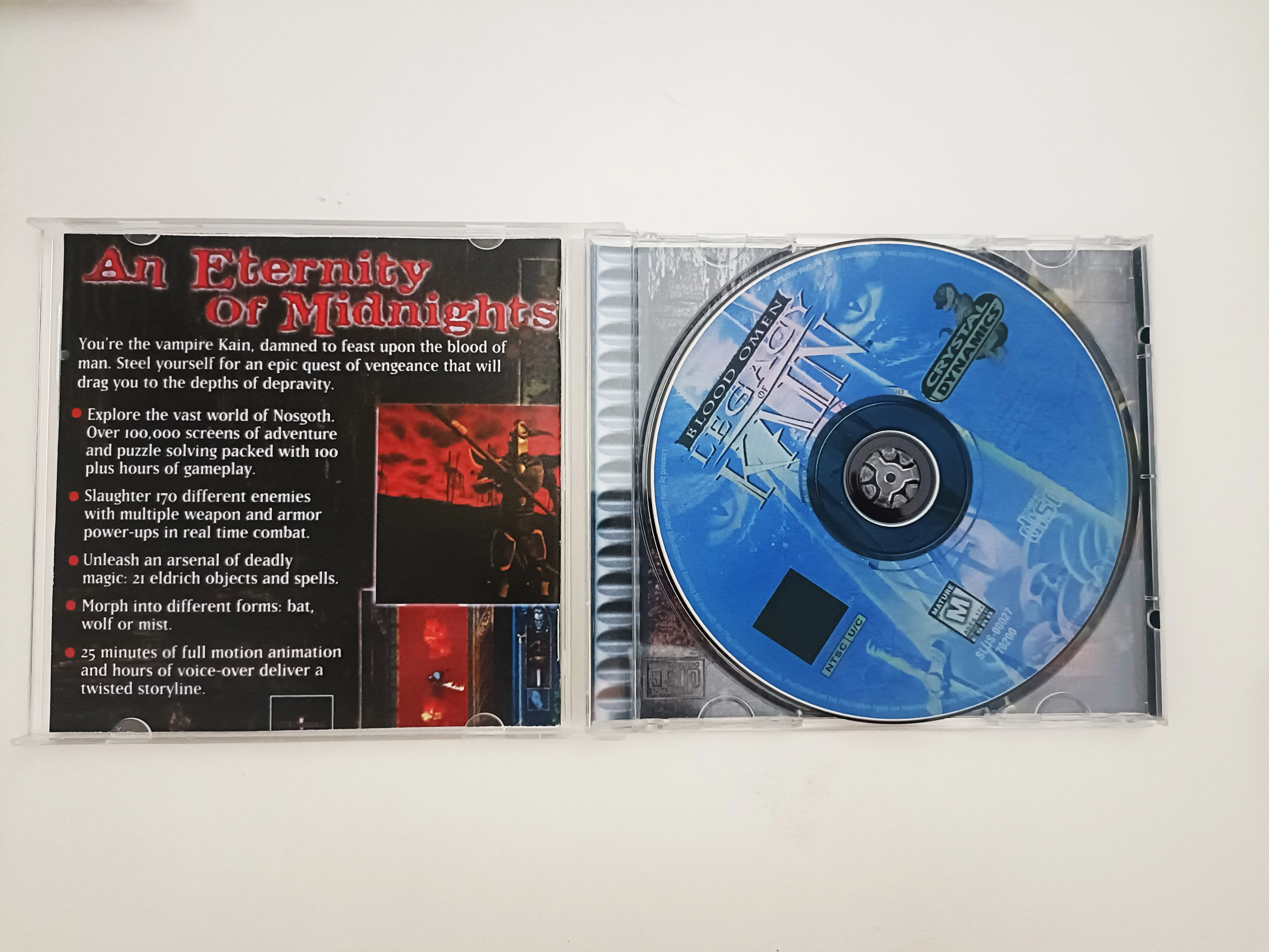 PS1 Legacy of Kain, Disco de Juego Copiado, Consola Desbloqueada, Station 1 Retro, Unidad Óptica, Accesorios para Videojuegos