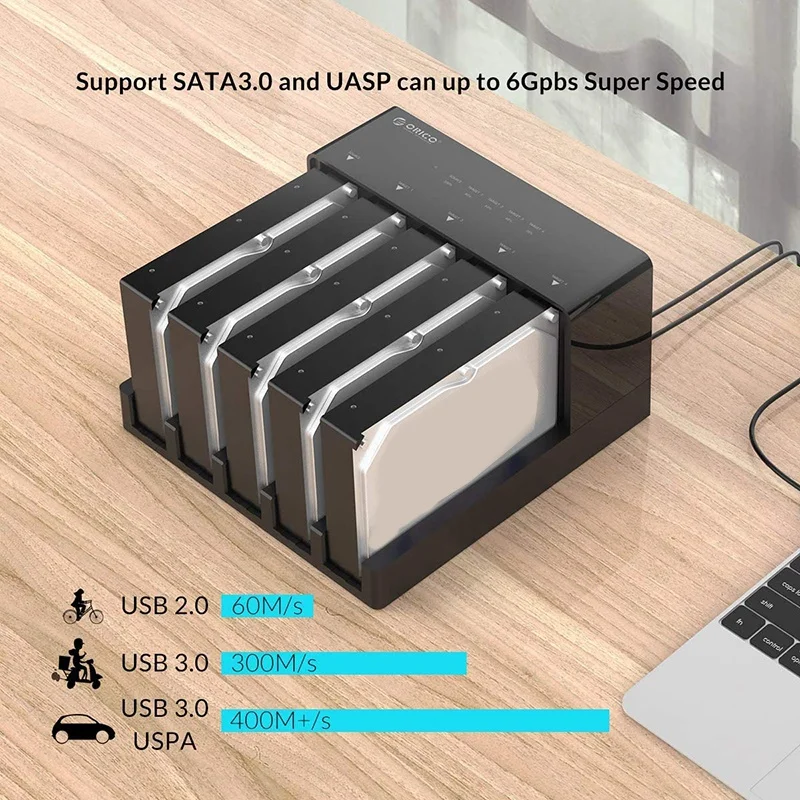 Orico Super Speed Usb 3.0 HDD Docking Station Tool Free USB 3.0 to SATA Hard Drive Enclosure Case Adapter EU Plug