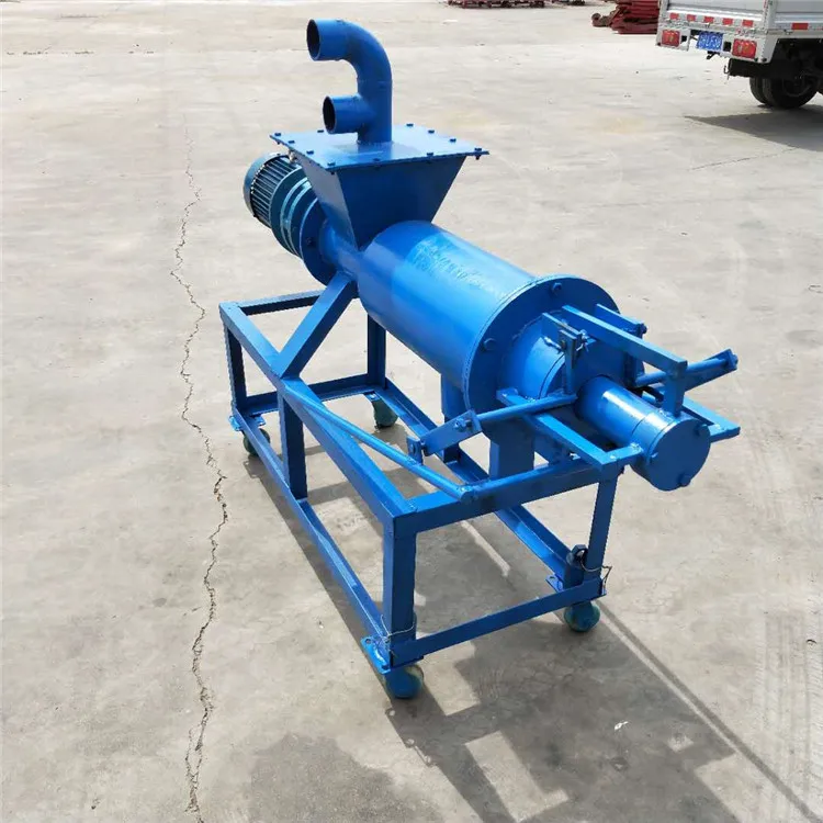 Cow manure dewatering spiral processor, dry and wet solid-liquid separator, livestock and poultry manure dewatering machine, pro