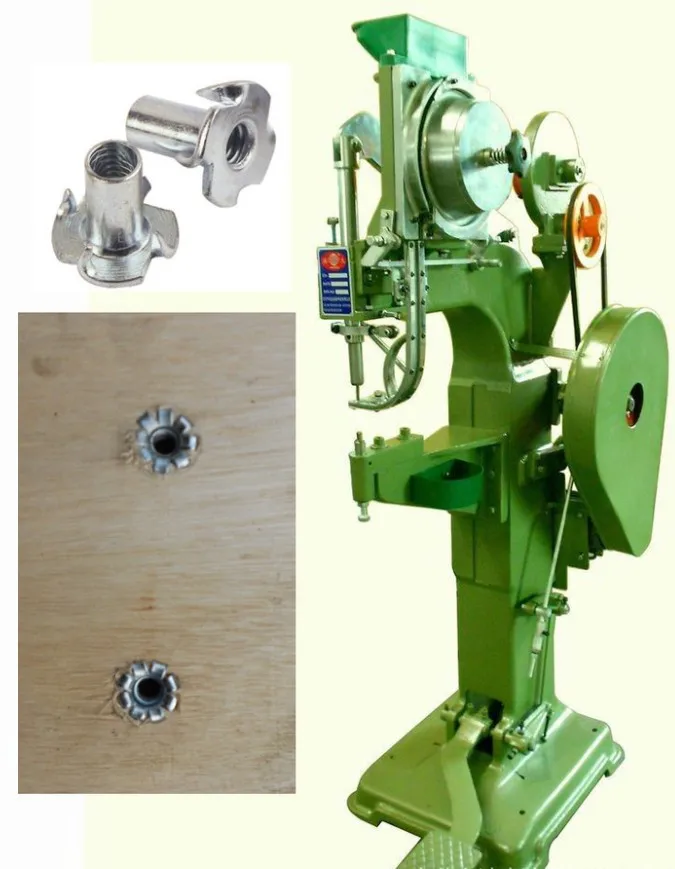 Efficient And Multi-functional T-nut Four-claw Automatic Feed Nut Riveting Machine