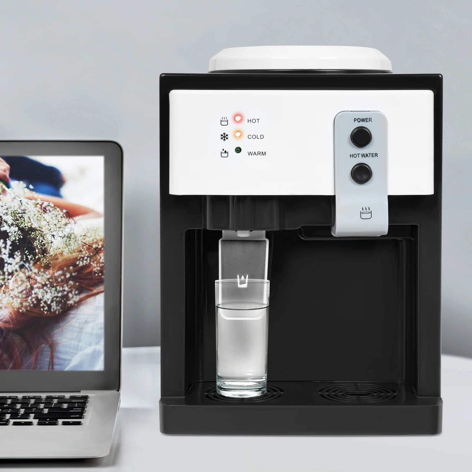 5 جالون أعلى تحميل مبرد المياه موزع كونترتوب آلة الشرب الساخنة + الباردة #3