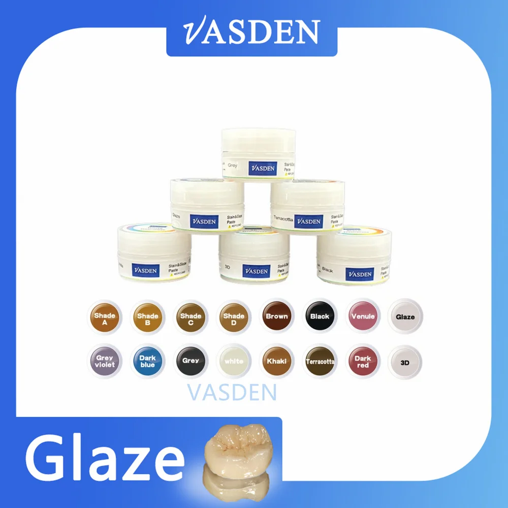 conjunto de pasta liquida porcelana dental vasden esmalte esmalte dental diluicao 20ml 4g 16 cores 01