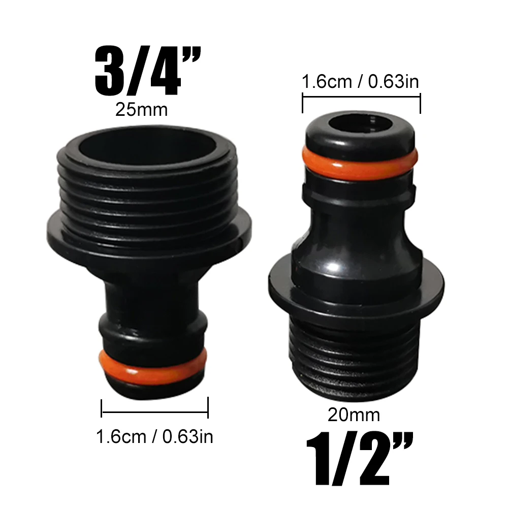 

1/2 "3/4" латунный ниппельный соединитель для крана, садовый шланг, быстроразъемное соединение, фитинги для шланга для водяного пистолета, инструменты для полива сада